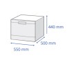 Lavavajillas James Compacto LVCM-6CD Inox Lavavajillas James Compacto LVCM-6CD Inox