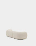Sofá modular Martina 3 plazas de chenilla con chaise longue derecho color crudo 287 cm Sofá modular Martina 3 plazas de chenilla con chaise longue derecho color crudo 287 cm