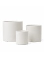 MACETA BLANCA CERÁMICA MINIMALISTA MACETA BLANCA CERÁMICA MINIMALISTA