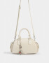 Bowling Cartera Bowling Con Charm - Blanco Crudo