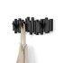 Perchero de pared 5 ganchos Sticks Negro