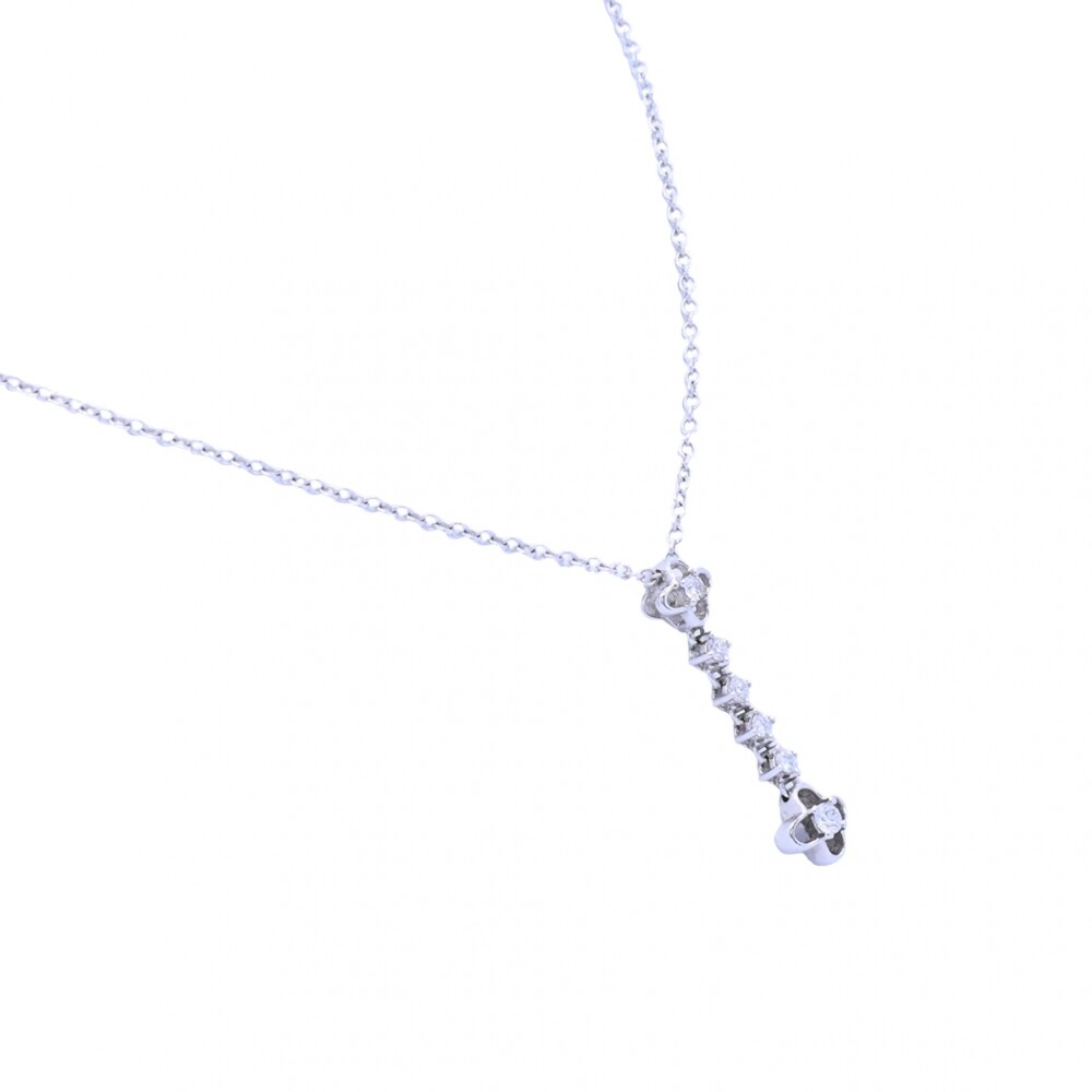 Colgante oro 18k blanco con brillantes. Colgante oro 18k blanco con brillantes.