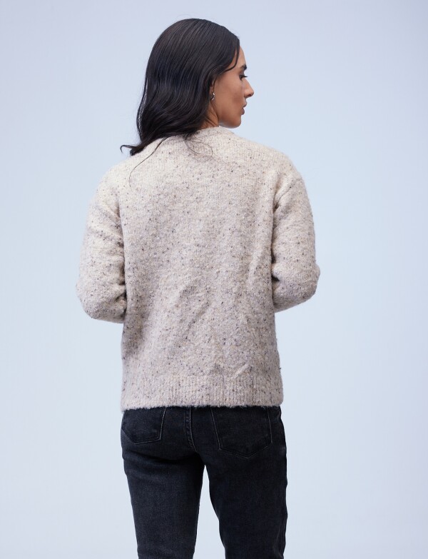 Buzo Lana Melange BEIGE