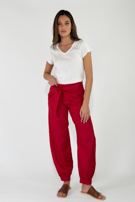 PANTALON KAORI Rojo