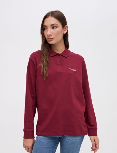 Remera polo Belia Bordo