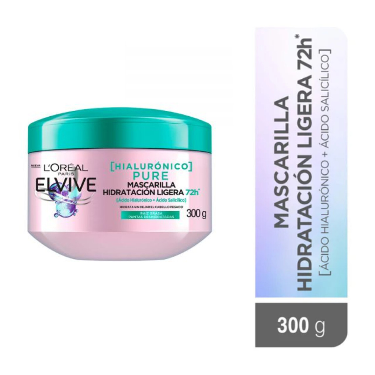 Crema Tratamiento L'Oréal Paris Elvive Hialurónico Pure 300g 