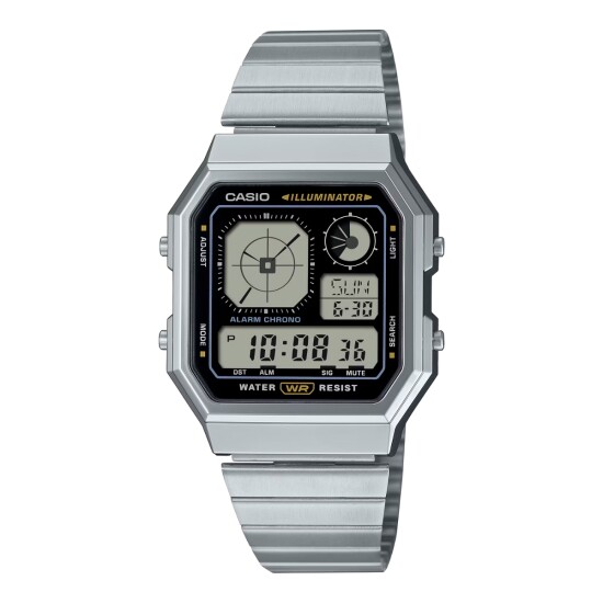 Reloj CASIO RETRO A130WE-1ADF Acero Plateado Esfera 36mm 0