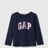 V-FRCH LS BF LOGO T TAPESTRY NAVY