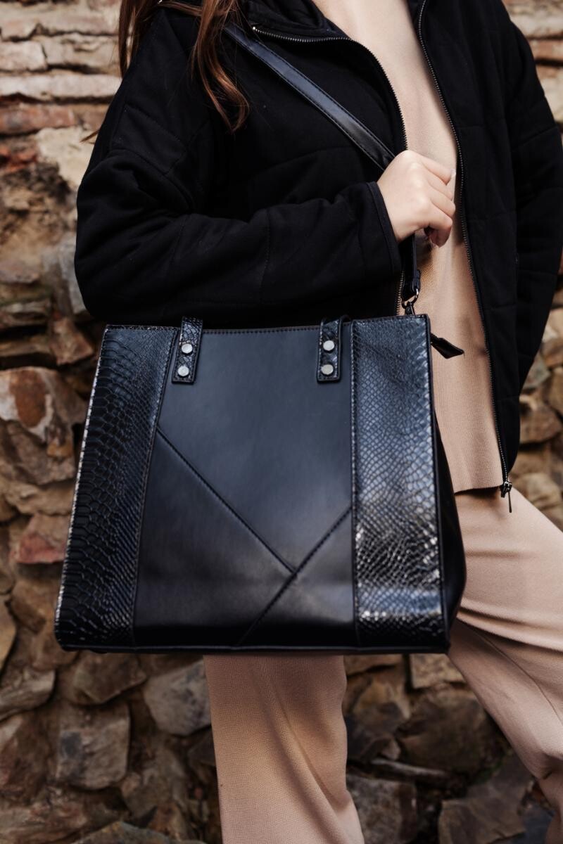 Cartera Canoa Negro