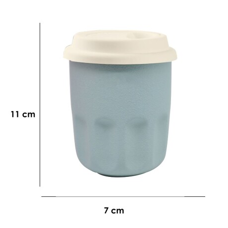 Vaso cerámica 290ml verde agua