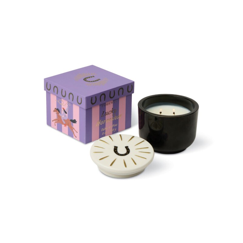 VELACMD Vela De Vidrio Doble Mecha Con Tapa 8oz Paddywax - Tabac & Pine