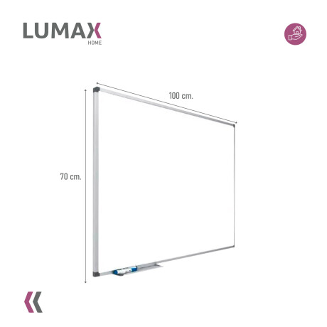 Pizarra Blanca 70 × 100 cm para imanes, con soporte y film protector extraíble Pizarra Blanca 70 × 100 cm para imanes, con soporte y film protector extraíble