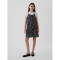 BTTN FRNT SLIP DRS SP NAVY WHT FLRL FA24