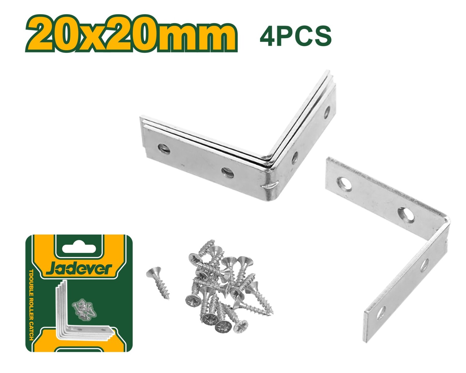 Set 4 mensulas 20x20mm jadever JDCY2K20 