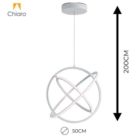 Colgante Led Diseño Átomo tres aros 80W Dimerizable Colgante Led Diseño Átomo tres aros 80W Dimerizable