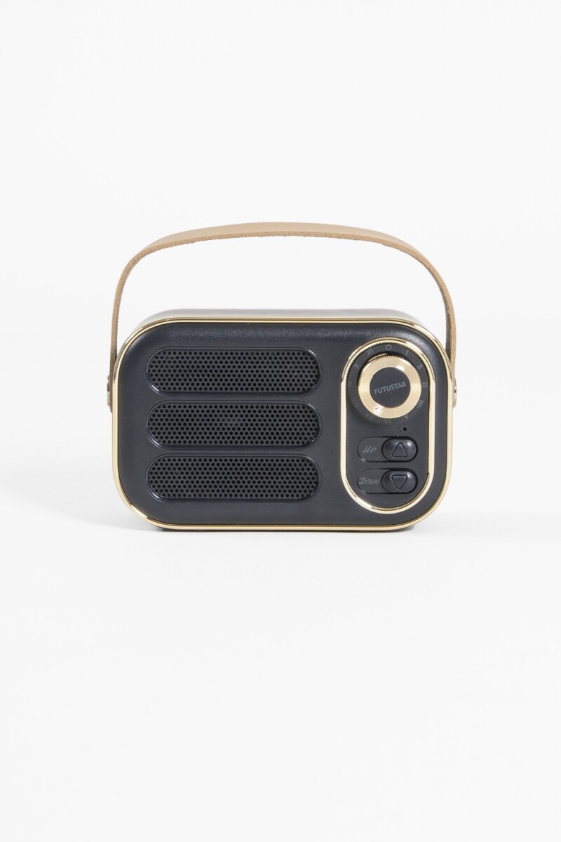 Parlante Vintage bluetooth portatil azul