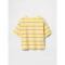 SS RELAXED STRIPED GRAPHIC TEE FRESH YELLOW 936