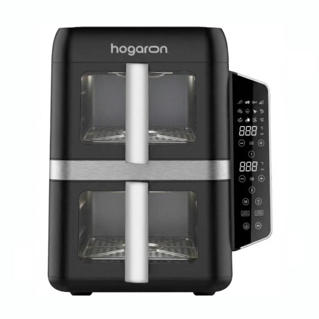 Freidora de Aire Doble Canasto Vertical HOGARON HGAF12DBK 2400W Capacidad 9L Con Panel Digital Y Visor Freidora de Aire Doble Canasto Vertical HOGARON HGAF12DBK 2400W Capacidad 9L Con Panel Digital Y Visor