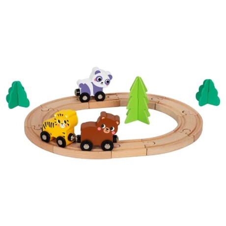 Tren de madera Hi Pando Animales