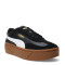Championes de Mujer Puma Club II Era Platforma Negro - Blanco