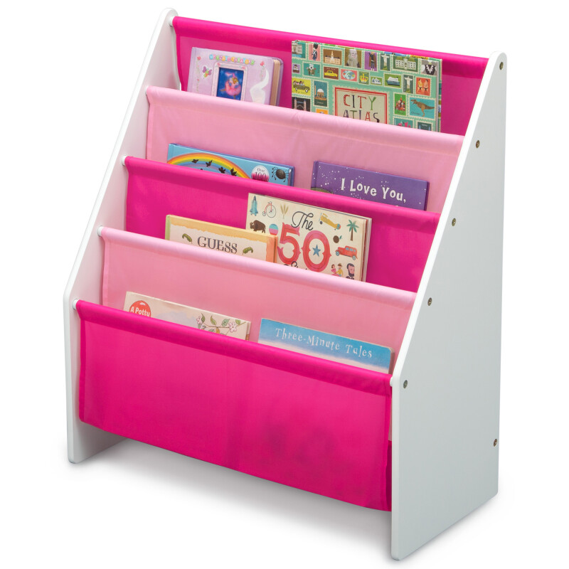 Biblioteca/rack para libros blanco y rosado Biblioteca/rack para libros blanco y rosado