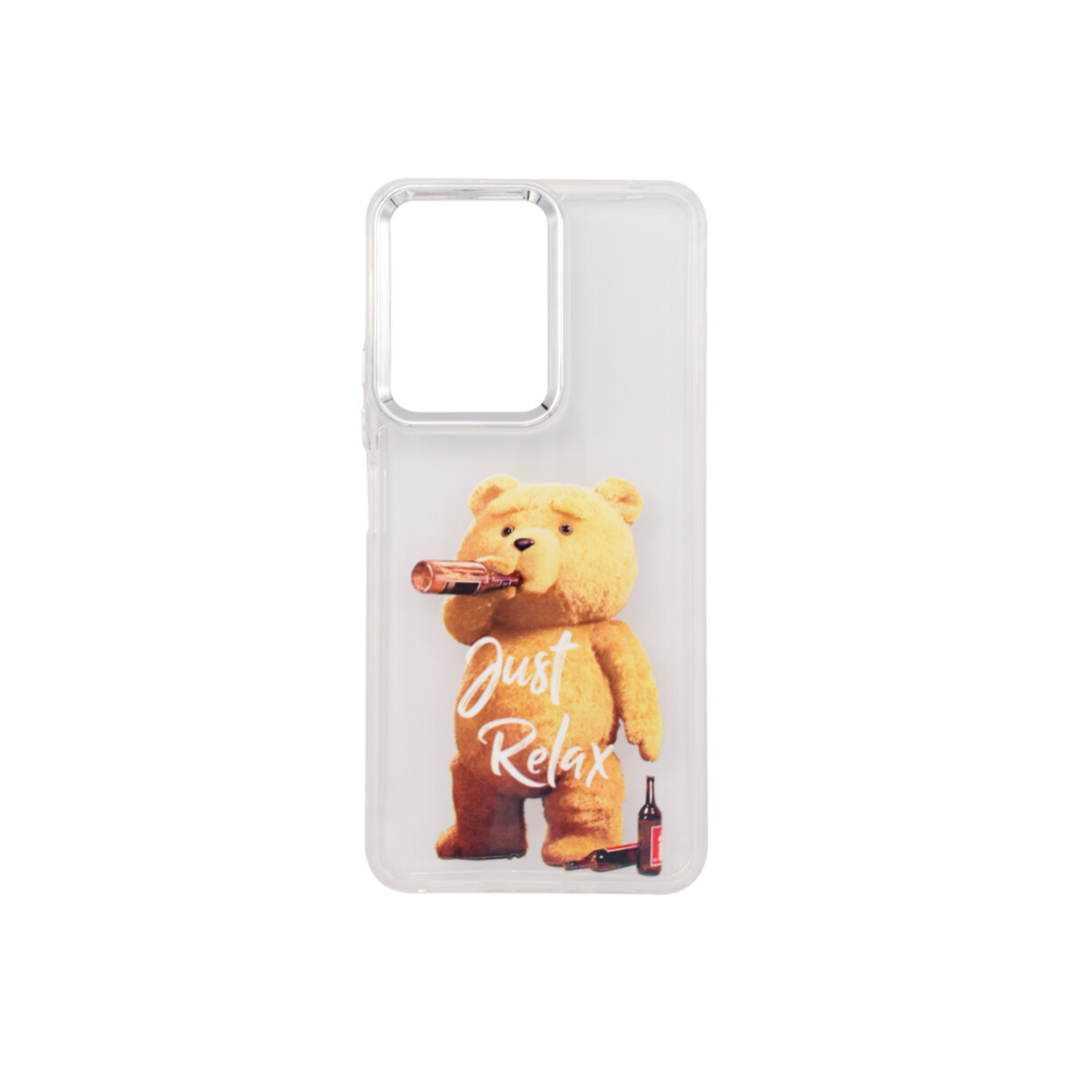 Protector para Xiaomi Redmi 13C 5G transparente diseño oso 