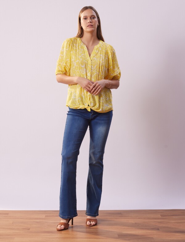 Blusa Botones AMARILLO/MULTI