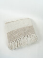 Manta Lineas Beige Oscuro