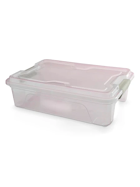 CAJA ORGANIZADORA PLASTICA 10LTS TRANSPARENTE