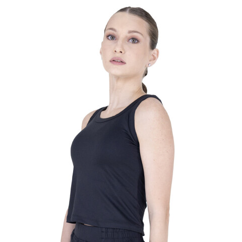 CROP TANK POLY/SPX FEM EVERLAST E-DAY WI BLACK