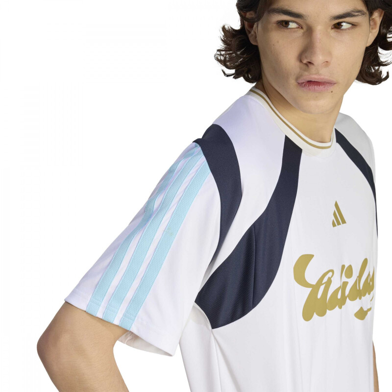 REMERA ADIDAS M TIRO NP TEE HOMBRE KB6145 Blanco-azul