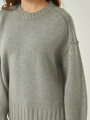Sweater Serendipia Gris Melange Medio