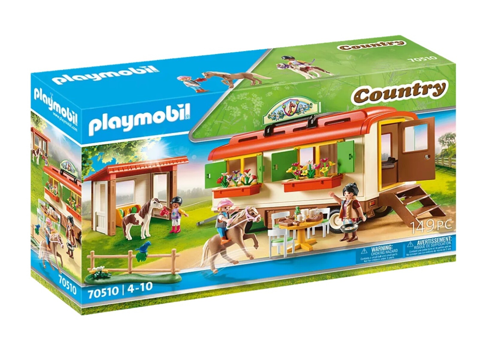 Juego Playmobil Caravana Campamento de Ponis - 001 