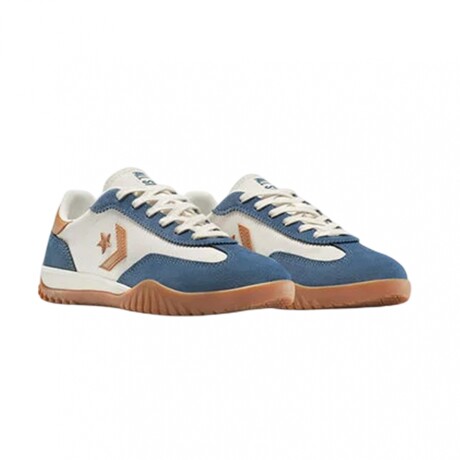 CONVERSE RUN STAR TRAINER ABRASION Beige & Blue