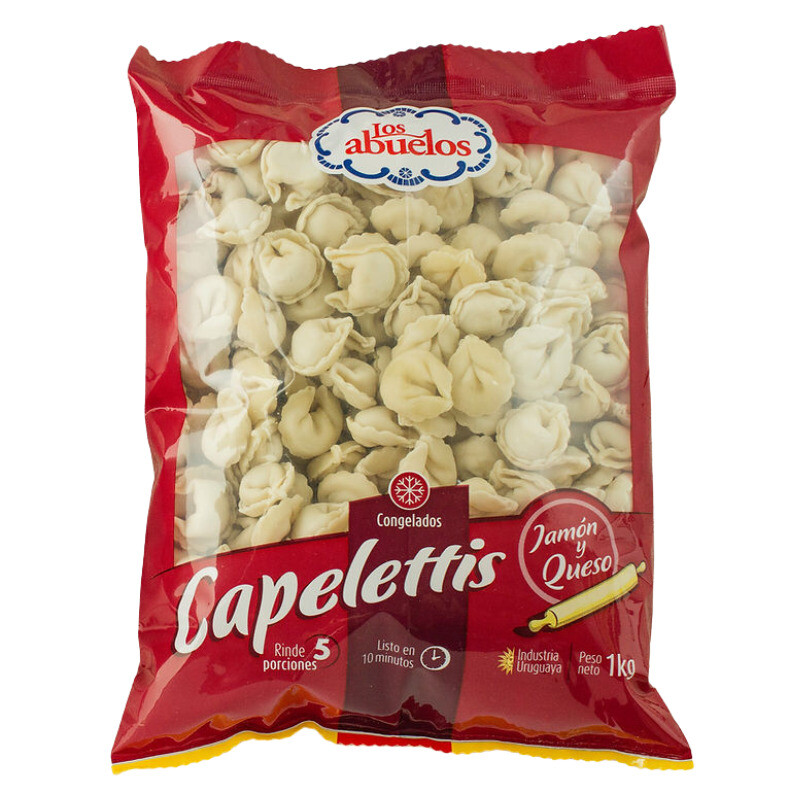 Capelettis de jamón y queso Los Abuelos - 1 kg Capelettis de jamón y queso Los Abuelos - 1 kg