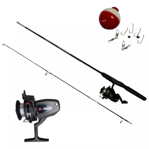 Combo Pesca Niños Caña + Reel + Boya + Tanza + Anzuelos Combo Pesca Niños Caña + Reel + Boya + Tanza + Anzuelos