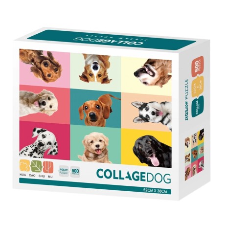Puzzle Rompecabezas Infantil Collage de Perros 500 Piezas Multicolor