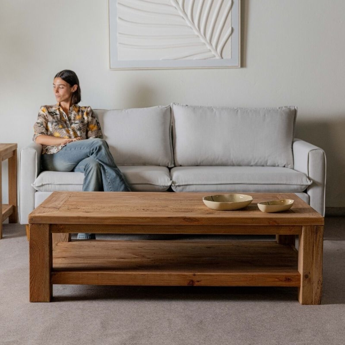 Sofá Salerno 3 cuerpos - Crudo 