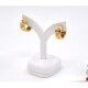 Aros En Oro 18K Combinado Y Brillantes Aros En Oro 18K Combinado Y Brillantes