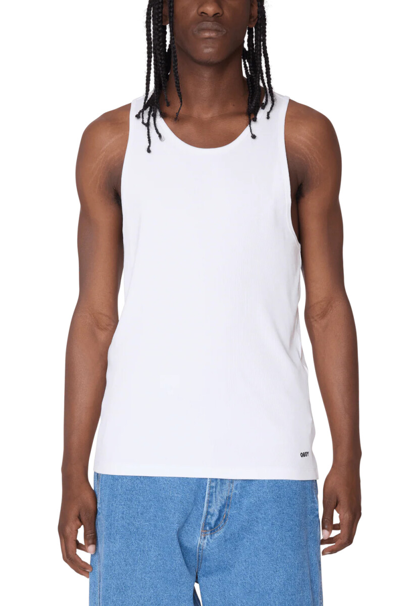 STANDARD RIB TANK 2 PACK Blanco