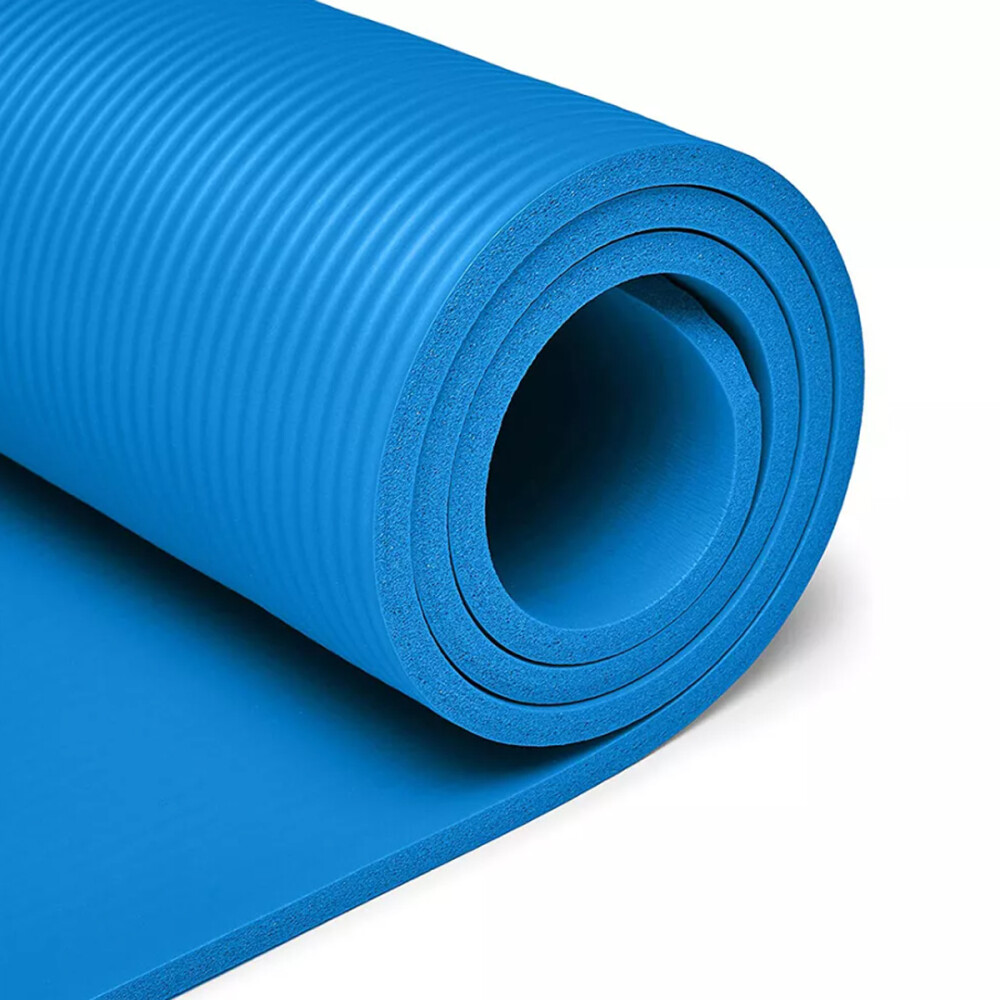 Colchoneta De Yoga Antideslizante 15mm Celeste