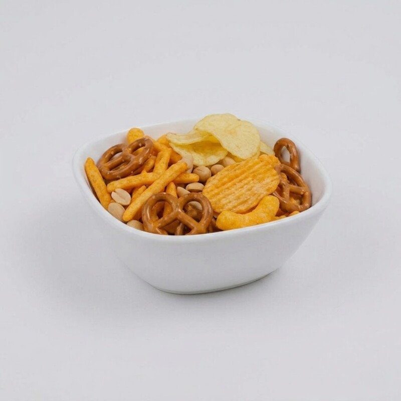 Bowl semi cuadrado 350ml Opalina BLANCO