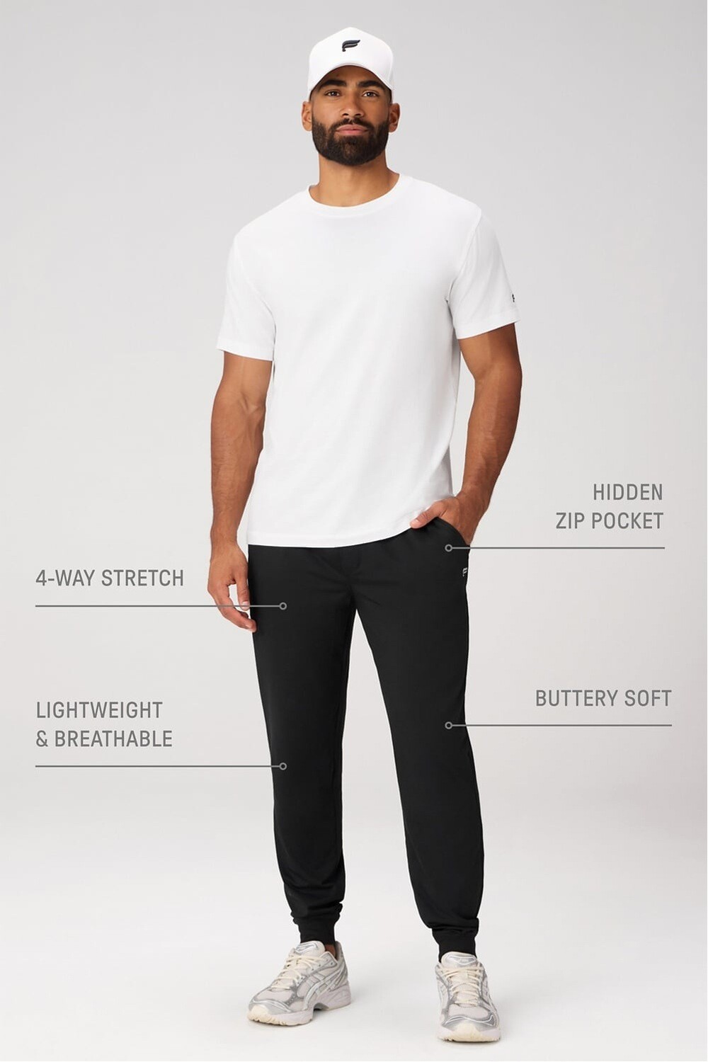 Pantalón The Cloud Jersey Jogger Hombre Black