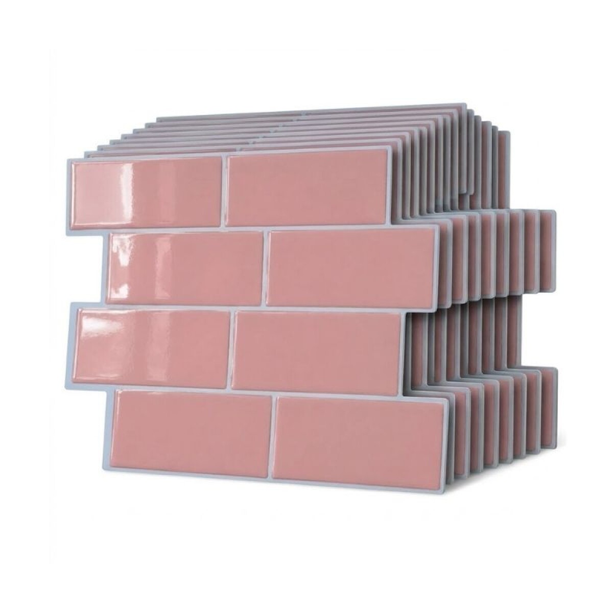 REVESTIMIENTO ADHESIVO 29 X 21 - LADRILLO ROSADO PACK X 10 