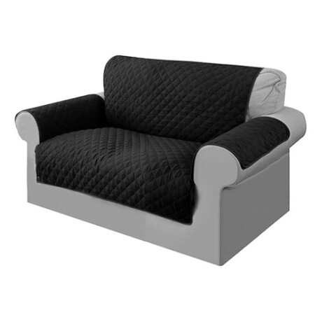 Cubre sofá de 2 cuerpos súper resistente Negro