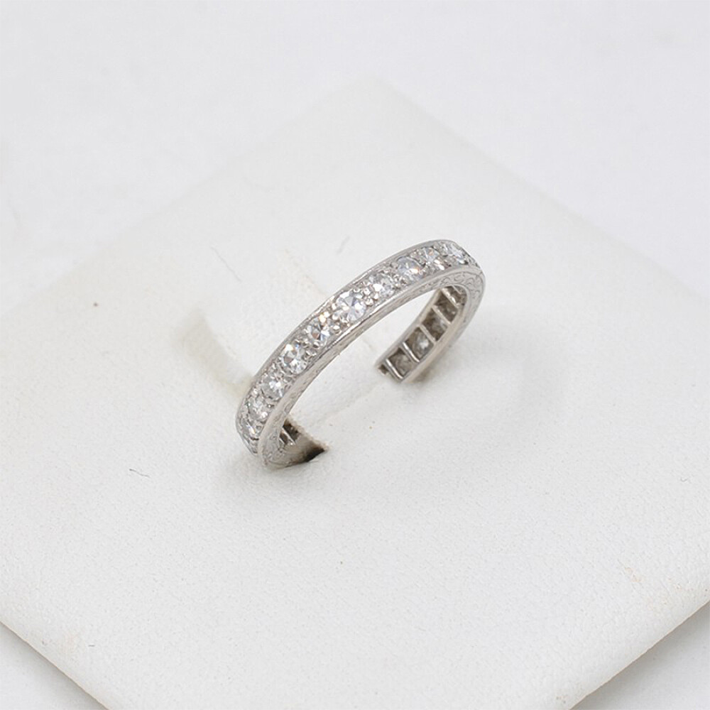 Anillo Sin Fin En Oro 18K Y Brillantes Anillo Sin Fin En Oro 18K Y Brillantes