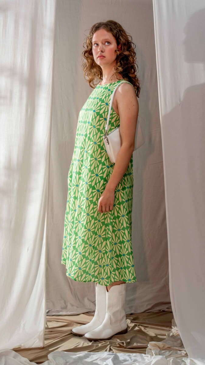 Vestido Romb - Verde 