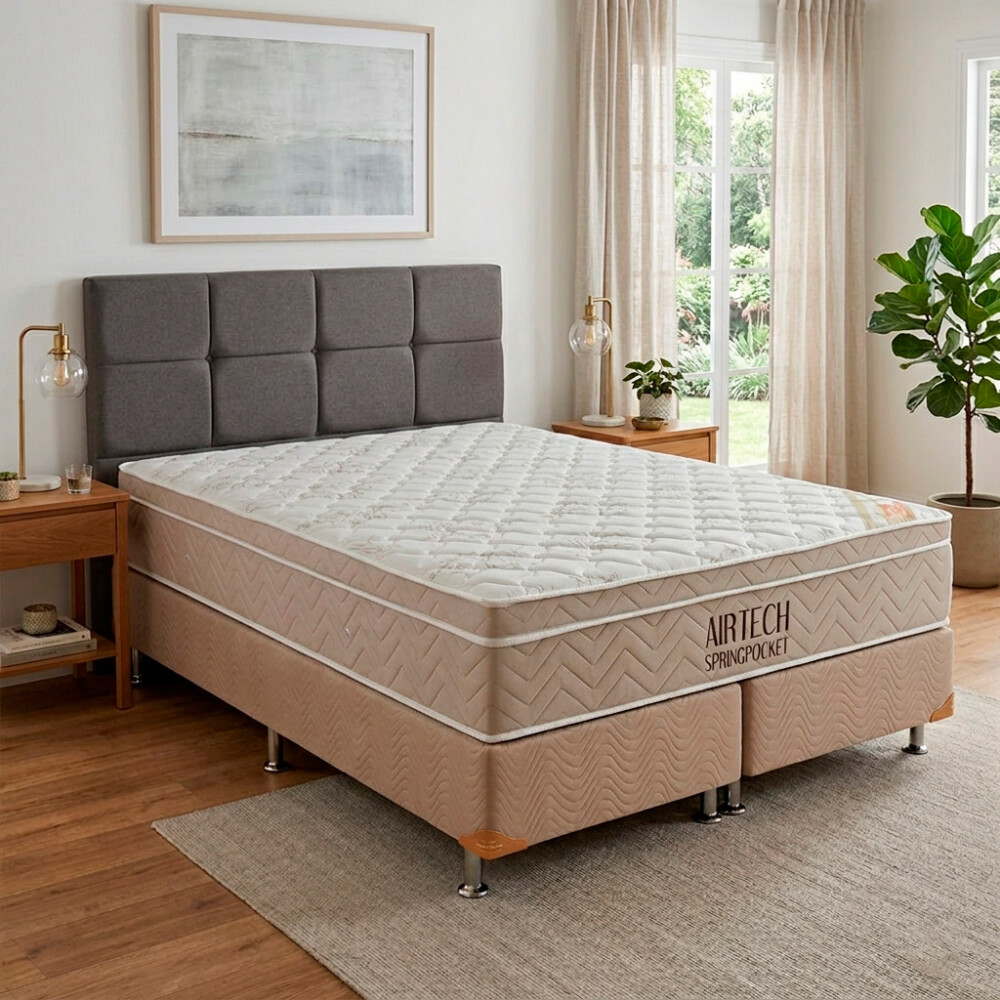 COLCHÓN MODELO AIRTECH - TAMAÑO QUEEN - 2 y 1/2 plazas Colchón Modelo Airtech - Tamaño Queen - 2 Y 1/2 Plazas