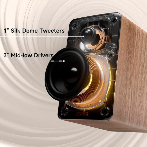 Parlantes Edifier 2.0 M60 66w Bluetooth MARRON