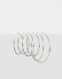 Aros Argollas Set De metal Set De Argollas De Metal - Plateado
